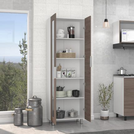 Mueble Organizador de Cocina 6 Puertas Hoga Blanco